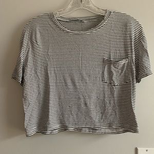 American Eagle Striped Crop Top